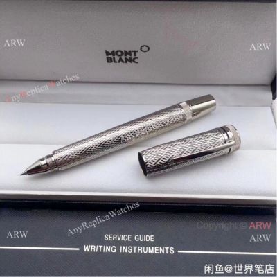 2019 Copy Mont Blanc Heritage 1912 Limited Edition Rollerball Pen Stainless Steel Silver